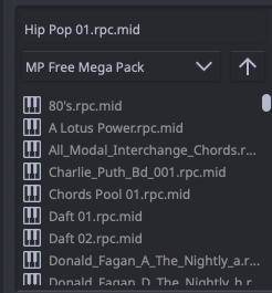 reMIDI 4 VST MIDI library browser 2D navigation
