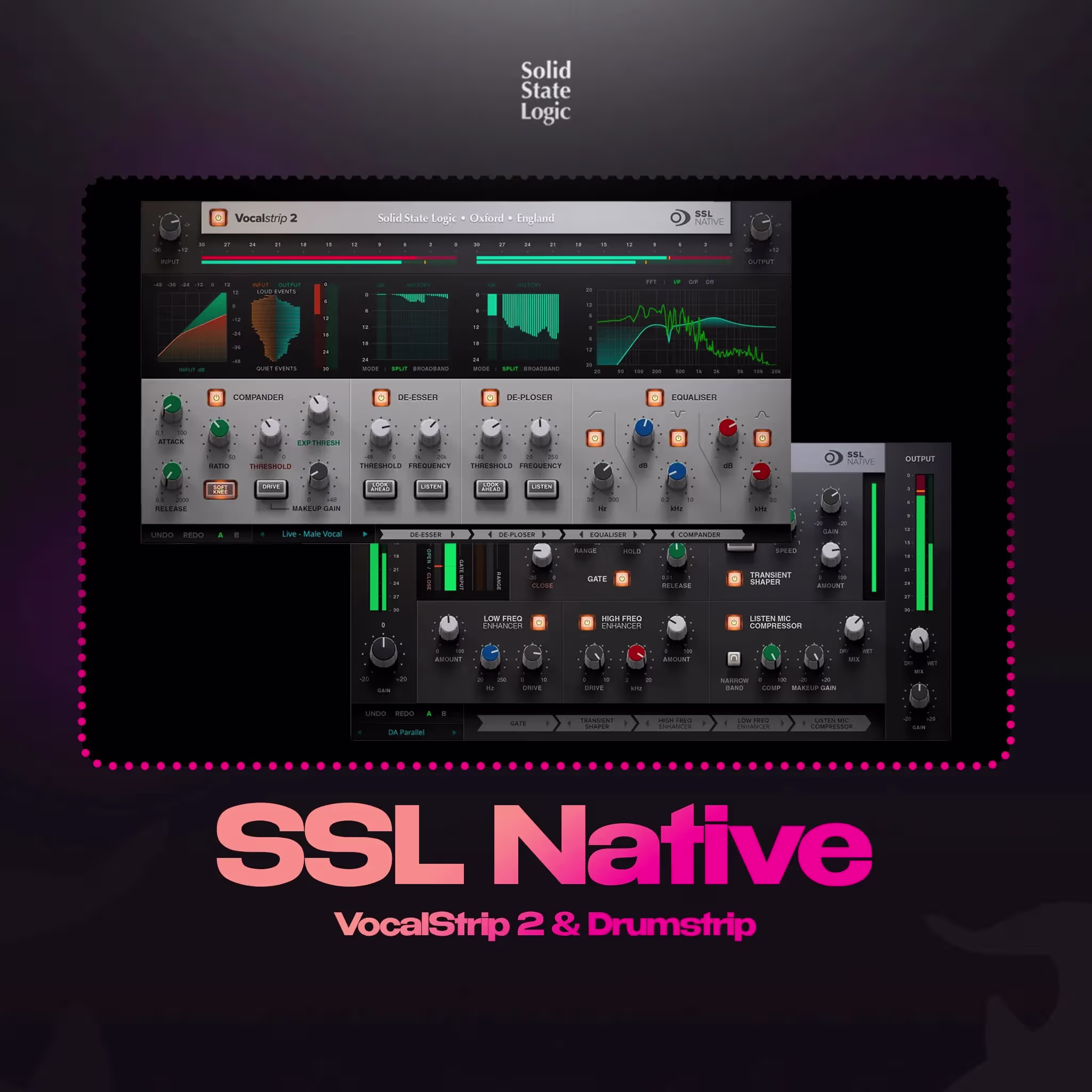 SSL Native VST Bundle - Vocalstrip 2 and Drumstrip plugins
