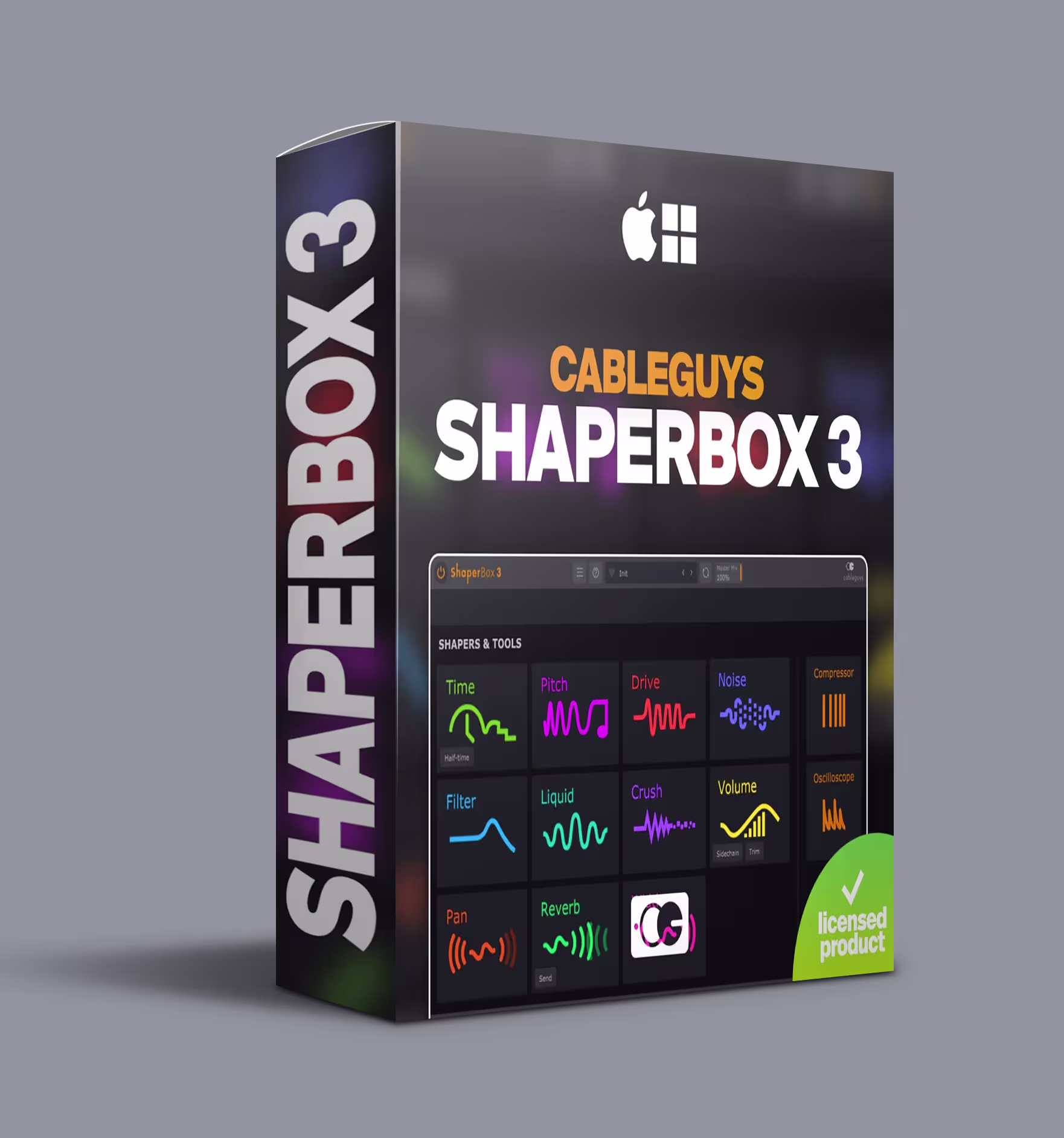 Cableguys Shaperbox 3 VST - Multi-Effects Rhythm & Mix Plugin interface screenshot