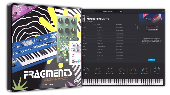 Relooped Analog Fragments – Analog Lab Preset Bank Cover Art